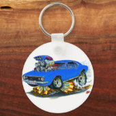 Porte-clés Camaro SS Blue Car 1967 (Recto)