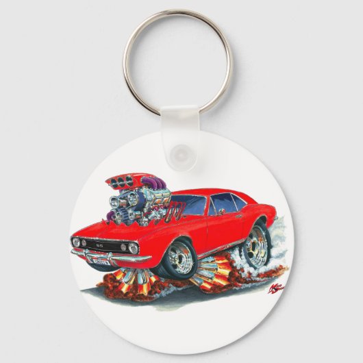 Porte-clés Camaro SS Red Car 1967 (Recto)