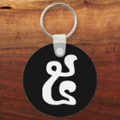 Porte-clés Cambodian Number 5 / Five / ៥ (Pram) Khmer Script (Recto)
