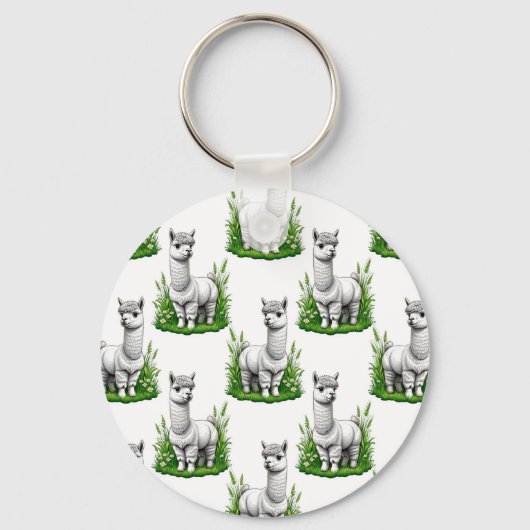 Porte-clés Camel llama Alpaca Design Motif (Recto)