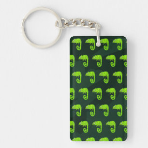 Porte-clés Caméléon mignon vert