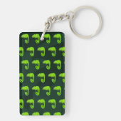 Porte-clés Caméléon vert mignon (Dos)