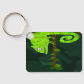 Porte-clés Caméléon vert mignon (Verso)
