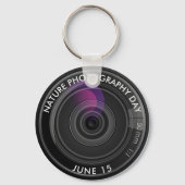 Porte-clés Camera Lens, Journée de la photographie naturelle (Recto)