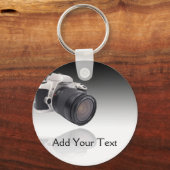 Porte-clés Caméra sur dégradé noir (Recto)