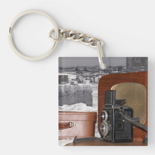 Porte-clés Caméra vidéo analogique rétro (Devant)
