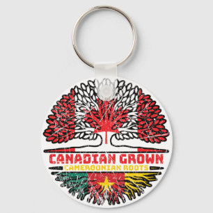Porte-clés Cameroun Camerounais Canadian Canada Tree Roots