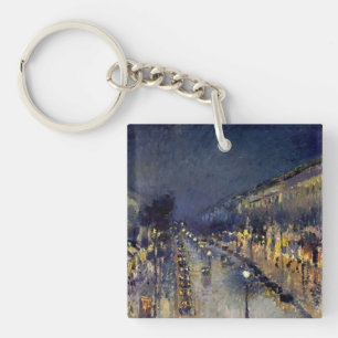 Porte-clés Camille Pissarro - Boulevard Montmartre en nuit