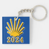 Porte-clés Camino de Santiago 2024 (Dos)