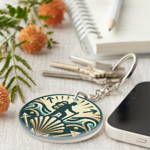 Porte-clés Camino de Santiago Le chemin de saint Jacques 0180