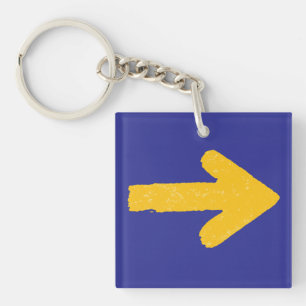 Porte-clés Camino de Santiago Porte - clé, Arrow Jaune & Shel