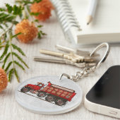 Porte-clés Camion à benne basculante mignon de gravier (Devant droit)