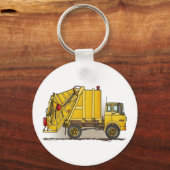 Porte-clés Camion à ordures 2 Porte - clé de construction (Recto)