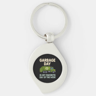 Porte-clés Camion à ordures cool Art pour hommes femmes enfan