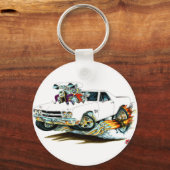 Porte-clés Camion blanc El Camino 1970 (Recto)