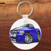 Porte-clés Camion bleu-blanc Dodge SRT10 (Recto)