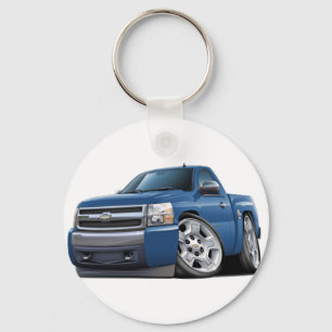 Porte-clés Camion bleu de granit de Chevy Silverado