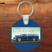 Porte-clés Camion bleu Diamond T 1937 (Recto)