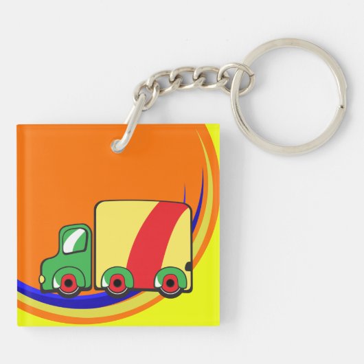 Porte-clés Camion coloré (Dos)
