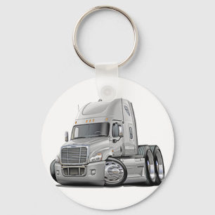 Porte-clés Camion de blanc de Freightliner Cascadia
