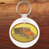 Porte-clés Camion de bois (Recto)