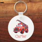 Porte-clés Camion de pompiers mignon (Recto)