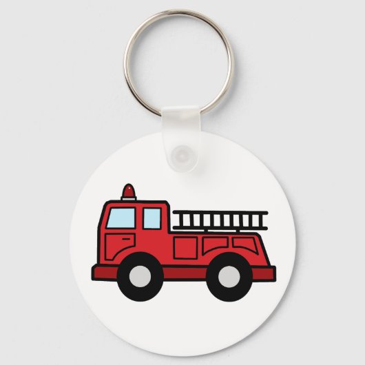 Porte-clés Camion d'urgence Camion d'art de la toile de dessi (Recto)