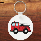 Porte-clés Camion d'urgence Camion d'art de la toile de dessi (Recto)