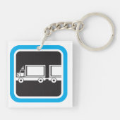 Porte-clés Camion Et Remorque (Dos)