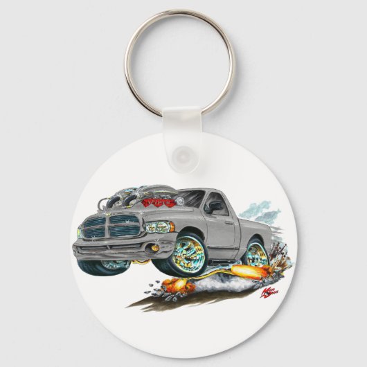 Porte-clés Camion gris Dodge SRT10 (Recto)
