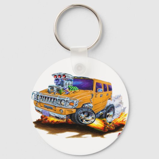 Porte-clés Camion Hummer H2 Orange (Recto)