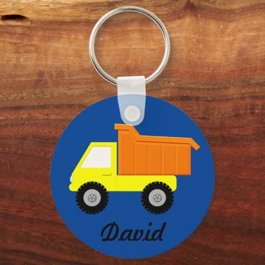 Porte-clés Camion Jaune (Verso)