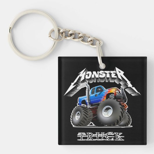 Porte-clés Camion monstre de dessin animé (Devant)