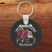 Porte-clés Camion monstre de dessin animé (Recto)