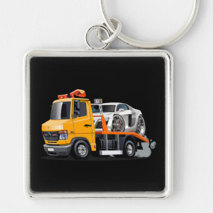 Porte-clés Camion remorque de dessin