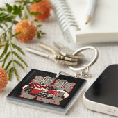 Porte-clés Camion remorque de dessin (Devant Droit)