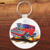 Porte-clés Camion rouge Hummer H2 (Recto)