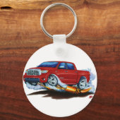 Porte-clés Camion rouge Toyota Tundra Crewmax (Recto)