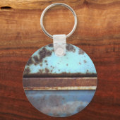 Porte-clés Camion rouillé bleu et turquoise gros plan (Recto)