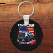 Porte-clés Camion simple cabine Werstroke Drapeau américain N (Recto)