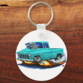 Porte-clés Camion Turquoise de ramassage Chevy 1955 (Recto)