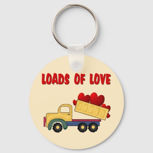 Porte-clés Camion Valentine Dump avec Love Love (Recto)