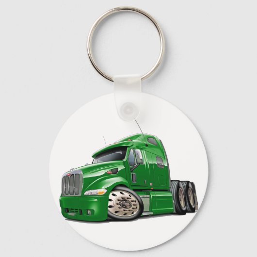 Porte-clés Camion vert Peterbilt (Recto)
