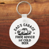 Porte-clés Camionnette Conseils Gratuits Bière Froide du Gara (Recto)
