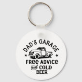 Porte-clés Camionnette Conseils Gratuits Bière Froide du Gara (Verso)