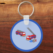Porte-clés Camions pompiers rouges (Recto)