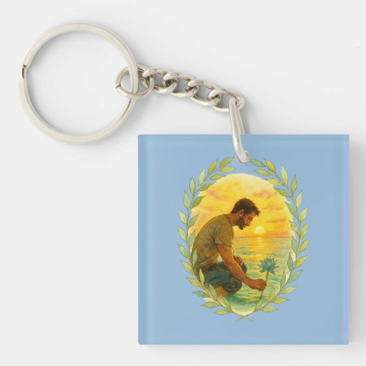 Porte-clés Camiseta hombre en el agua (Devant)