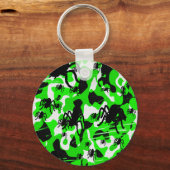 Porte-clés Camo Araignée Verte (Recto)