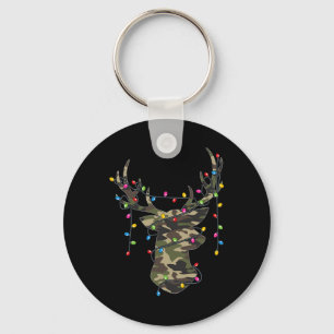 Porte-clés Camo de Noël de chasse de renne de cerf de vacance