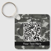 Porte-clés Camo gris, Camouflage, Militaire, Armée (Recto)